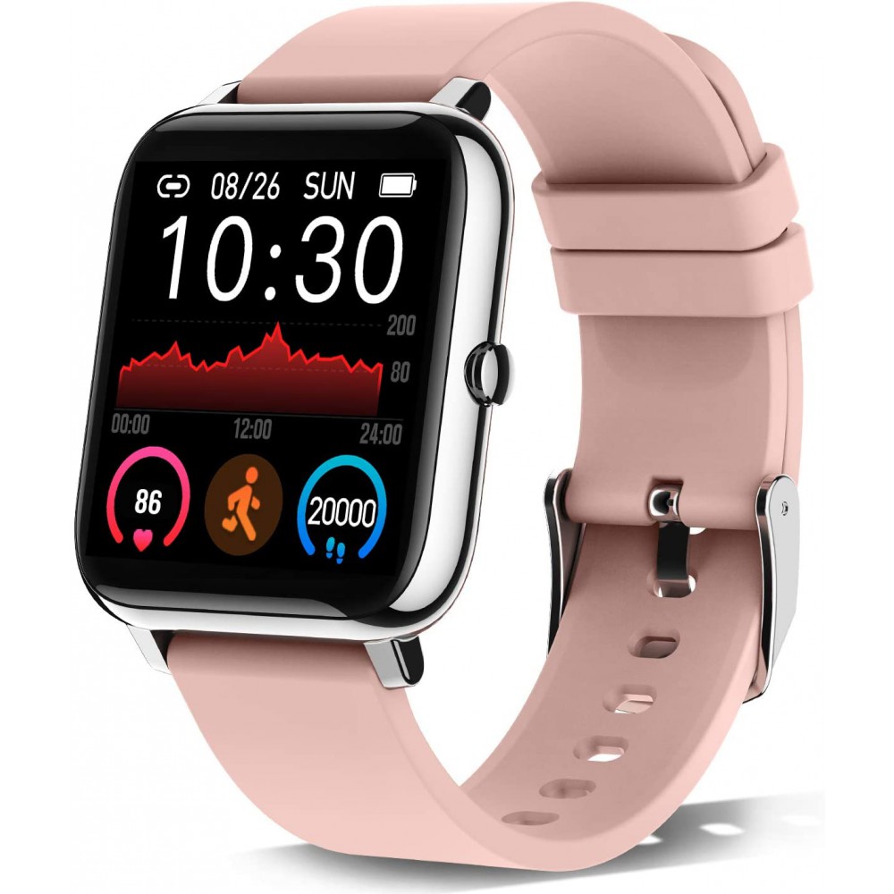 Donerton Smart Watch, Fitness Tracker for Women, 1.4" TFT LCD Screen Smartwatch with Heart Rate and Sleep Monitor, IP67 Waterproof Activity Tracker with Pedometer, Fitness Watch for Android and iOS